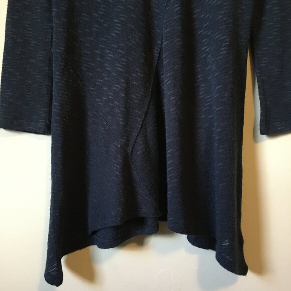 DKNY JEANS Navy Blue A-Line Knit Sweater - Picture 4 of 16